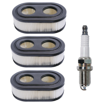 3-pack 593260 luchtfilters en 491055 bougie voor 550E 575EX serie motoren, inclusief grasmaaier Rc12yc 491055T