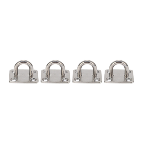 Stainless Square Heavy Duty Ceiling Hook Wall Mounted for Yoga Swings Hammocks Bracket Hardware Tool 2