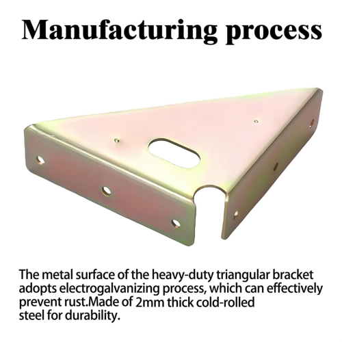 Joints à gousset (4 pièces), code d'angle trapézoïdal, fixations de support, joint de support d'étagère de meuble 2