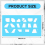 2 Pcs Sheet Metal Duct Fitting Template Reusable Stencils for Drawing Up 4