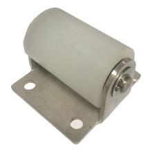 1 Edelstahlhalterung Nylonrolle Silent Bearing Push-Pull Duschtürrolle Möbelbeschläge Zubehör