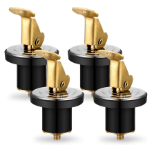Für Baitwell Ablauf Stecker Messing Livewell Gummi Snap Lock für Yacht Kajak Marine