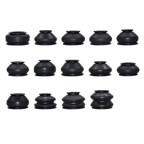 14PCS Tie Rod Boot, End Rubber Dust Cap Kit, Ball Joint Boot Replacement for Most Vehicle 1