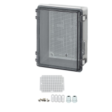 IP66 Wasserdichtes transparentes Abdeckungsgehäuse Anschlusskasten ABS Outdoor-Stromverteilungsgehäuse für elektronische Instrumente