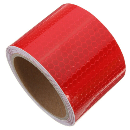 5 cm x Klebeband Warn-Reflektor Sicherheitsband, rot 2