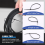 100 x Thin Black Cable Tidy Ties Zip Cord Strap Wrap 200mm 3mm 9
