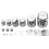 17Pcs 211.1g 10mg-100g M2 Set Grams Precision Calibration Weight Digital Scale 7