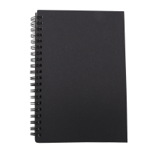 Retro Kraft Coil Schetsboek, Leeg Notitieboek, Schoolbenodigdheden (Zwart-Wit)