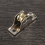 Puleggia per porte con rullo singolo per finestra, diametro 1,6 cm, argento + oro 10
