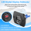12V-24V Wasserdichte Auto Motorrad LED Digital Display Voltmeter Spannung Meter Schwarz 9