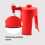 Sodaspender, Wasser trinken, Party Sprite, Rot 11