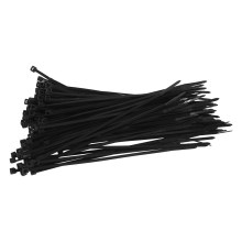 Kabelbinders Tie Wraps / Ritssluiting Kleur: zwart Afmeting: 140 mm x 2,5 100 stuks