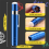 1 pcs Black Aluminum alloy Chalk Keeper Holder (blue) 5