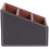 1 boîte de rangement en cuir pour télécommande, CD, téléphone, bureau (marron) 4