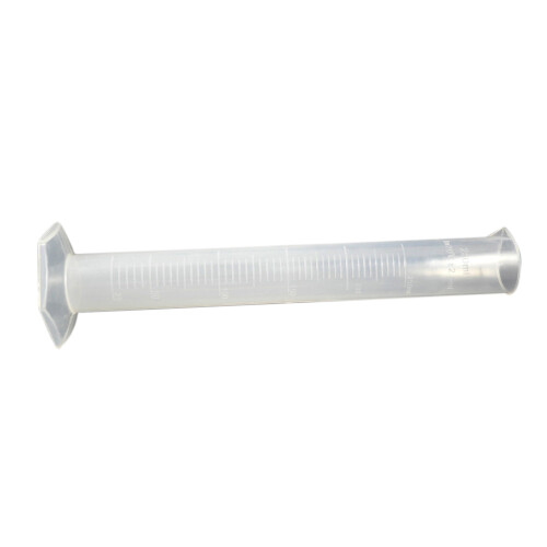 250mL Clear White Plastic Liquid Measurement Graduated Cylinder for Lab Set 2