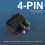 AC 250 V 16 A 4-poliger EIN/AUS-E/A-2-Positionen-DPST-Einrastschalter für Boote, 28 x 21 mm 8