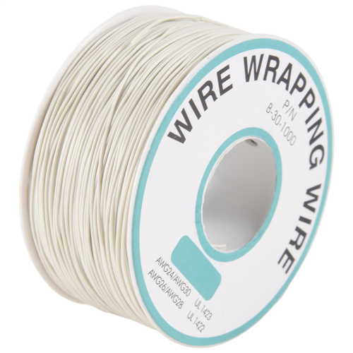 305M witte PVC-gecoate vertinde koperdraad, wikkelkabel van 30AWG 1