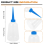 250ml Clear White Blue Plastic Liquid Glue Applicator Bottle 10