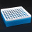Plastic Square 100 Positions Laboratory 1.5ml Centrifuge Tube Case Box 9