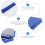 Royal Blue Plastic Rectangle Hold 100 Microslide Slide Microscope Box 10