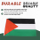 Palestine National Flag 5ft x 3ft 9
