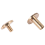 10x Arc Solid Brass Button Stud Schraube Nagel zurück Leder Niete Gürtel 8mm 7