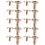 10x Arc Solid Brass Button Stud Schraube Nagel zurück Leder Niete Gürtel 8mm 9
