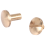 10x Arc Solid Brass Button Stud Schraube Nagel zurück Leder Niete Gürtel 8mm 6