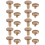 10x Arc Solid Brass Button Stud Schraube Nagel zurück Leder Niete Gürtel 8mm 2