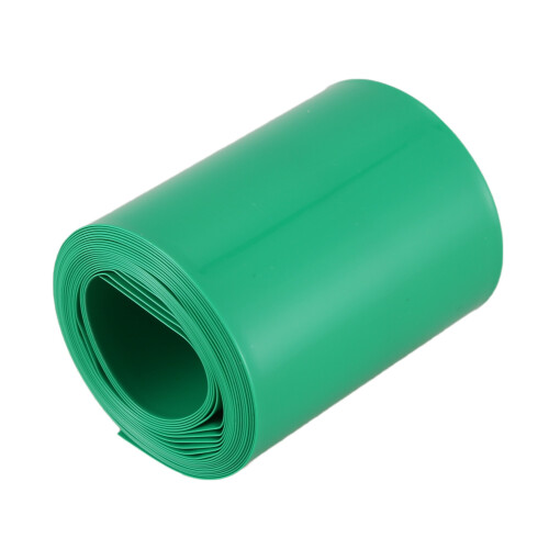 Guaina termorestringente in PVC verde scuro da 2 m e 50 mm per 2 batterie 18650 2