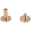 10x Arc Solid Brass Button Stud Schraube Nagel zurück Leder Niete Gürtel 8mm 5