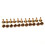 10x Arc Solid Brass Button Stud Schraube Nagel zurück Leder Niete Gürtel 10mm 5