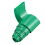 Guaina termorestringente in PVC verde scuro da 2 m e 50 mm per 2 batterie 18650 4