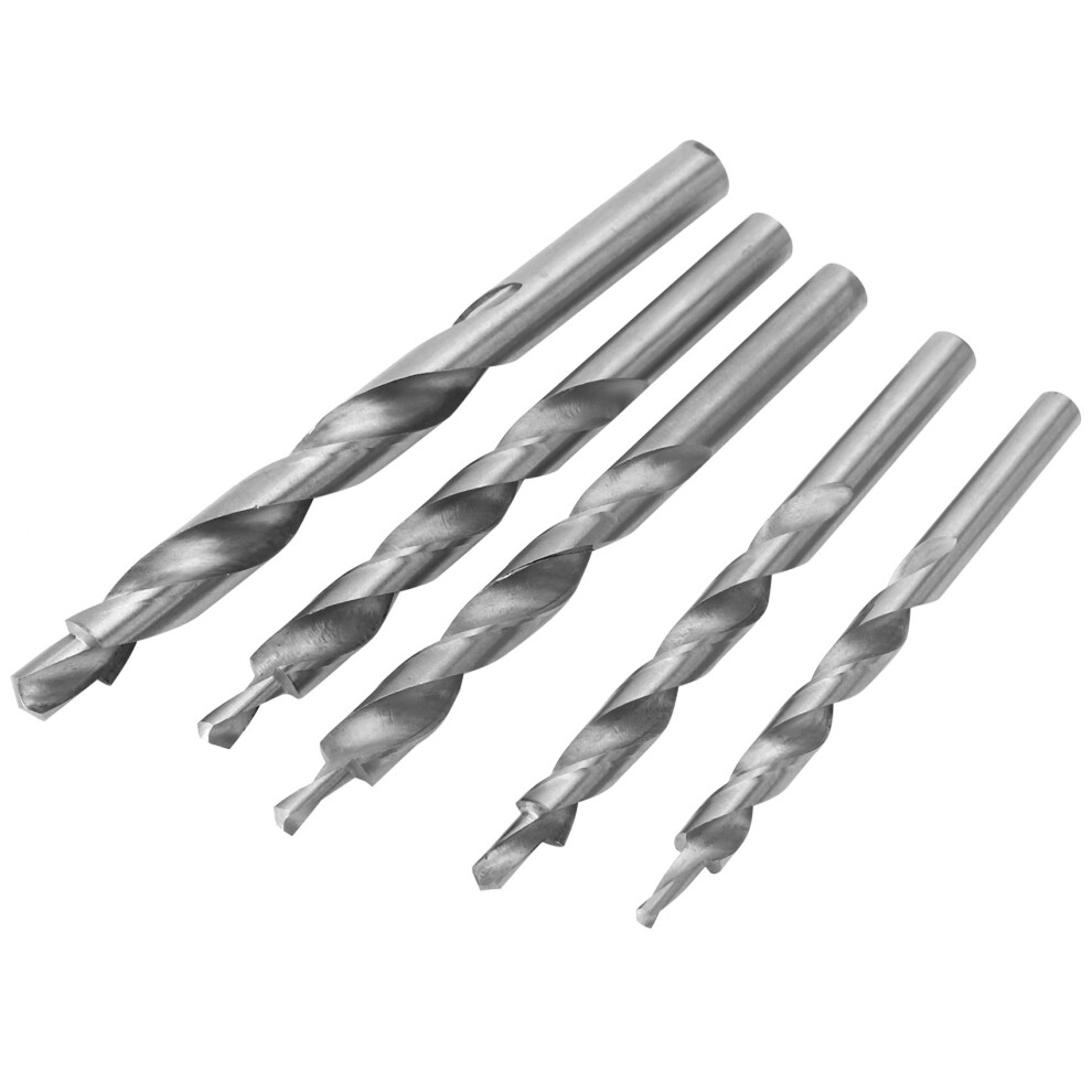 5 Pezzi Di Ricambio Per Punte Da Trapano Per Lavorazione Del Legno Hss Twist Step Tool Per Sistema Di Fori Tascabili Manuali 4-8/5-9/5-10/6-10/8-12 Mm