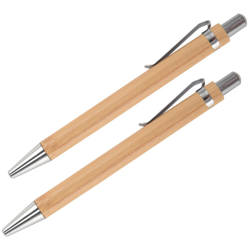 Set di penne a sfera in legno di bambù (30 set)