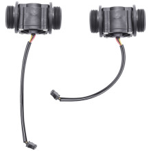 2 pezzi Sensore di flusso dell'acqua Misuratore di portata Contatore Indicatore FS400A G1 DN25 1-60L/Min