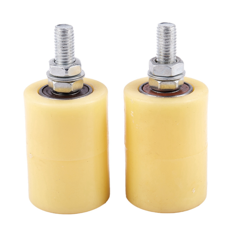 2 Pezzi 50X70 Mm Pp Acciaio Piatto Cuscinetto A Rulli Ruota Guida 6201 Vite Per Porta Elettrica Cancello Scorrevole-image