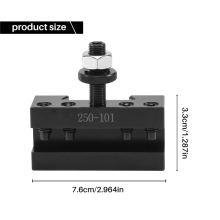 Lot de 2 supports de tournage et de dressage à changement rapide 250-101 pour tour à outils