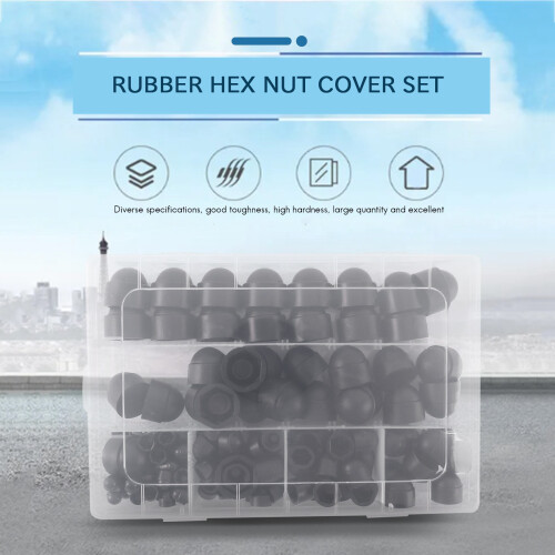 Lot de 145 cache-écrous hexagonaux de protection en plastique 2