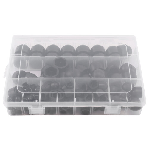Lot de 145 cache-écrous hexagonaux de protection en plastique 1