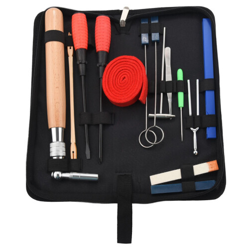 Professional Piano Tuning Kit Tuner Tools Set Tool Wooden Handle Fixed Wrench With Bag