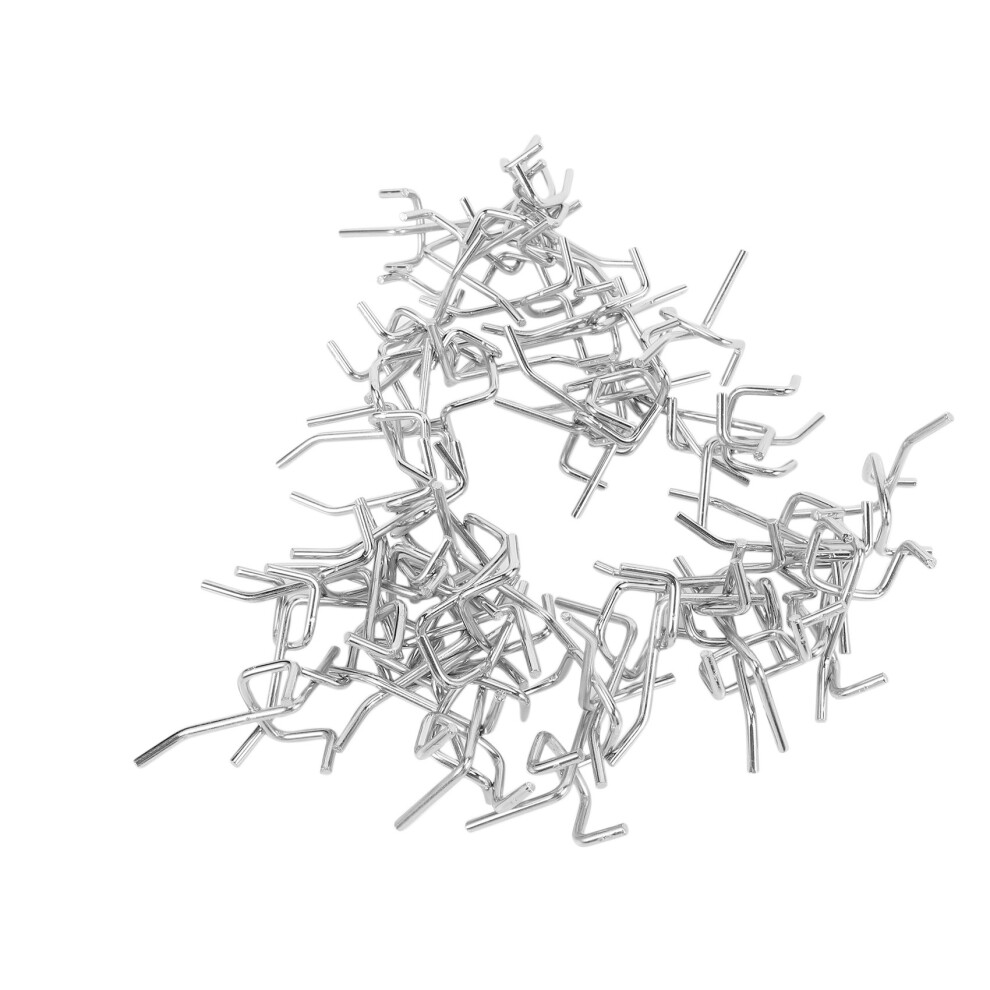 50 Pezzi In Acciaio Al Carbonio Pratici Ganci Per Pannelli Forati Per Garage, Officina, Organizzazione, Espositore, Strumento Di Sospensione