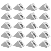 Lot de 20 équerres de fixation d'angle en aluminium 2020, connecteur XL, pour profil industriel