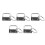 60 Piece Key Ring Hardware Keychain Bracelet with Lanyard Ring,Keychain and Split 3