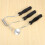 3pcs Fiberglass Roller Kit Bubble Paddle Tool Laminating for Mould 11