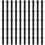 50 Pcs Schwarz Samt Stift Tasche Hülse Halter Einzel Tasche Fall Bleistift 2