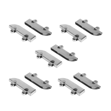 10-delige roestvrijstalen dubbele vliegwiel berg woord sleuf schuifdeurrail glas katrol hardware accessoires