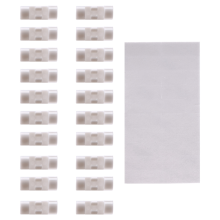 20 stuks/partij draadbevestigingsklem clip desktop opruimklemmen houder klemmen kabel apparaat USB snoer organizer (wit)