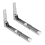 Support Frame Steel Foldable Stretch Shelf Rack Microwave Oven Wall Mount Bracket Stainless Silver 3