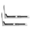 Support Frame Steel Foldable Stretch Shelf Rack Microwave Oven Wall Mount Bracket Stainless Silver 4